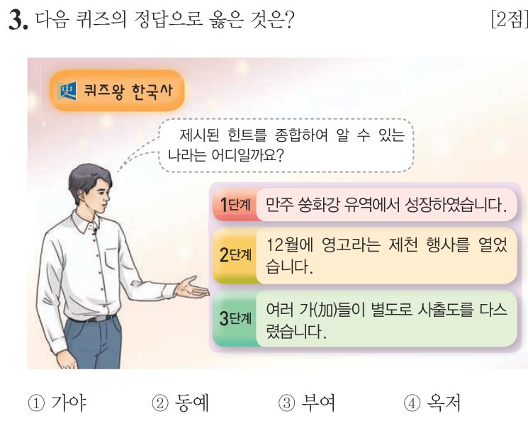 3번 문항: 다음 퀴즈의 정답으로 옳은 것은?
